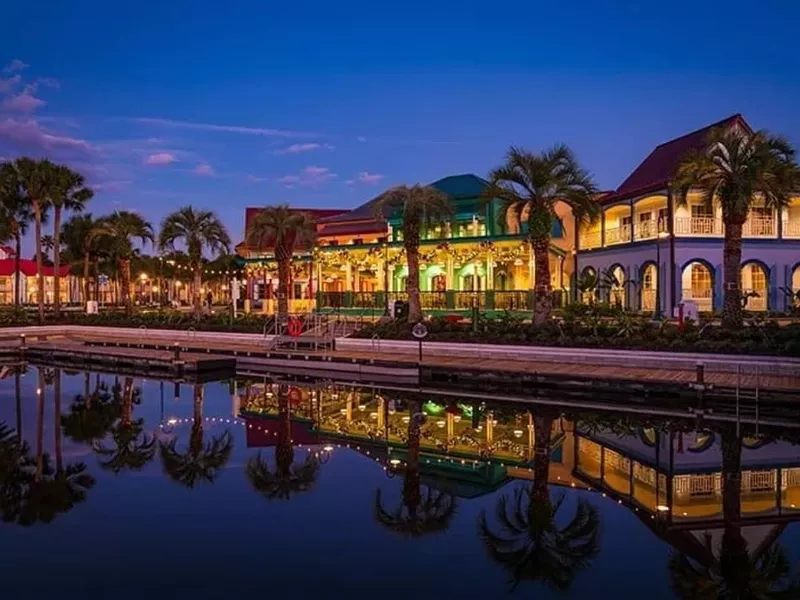 Waterfront view of Disney's Caribbean Beach Resort