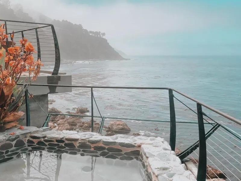 Esalen hot springs Big Sur