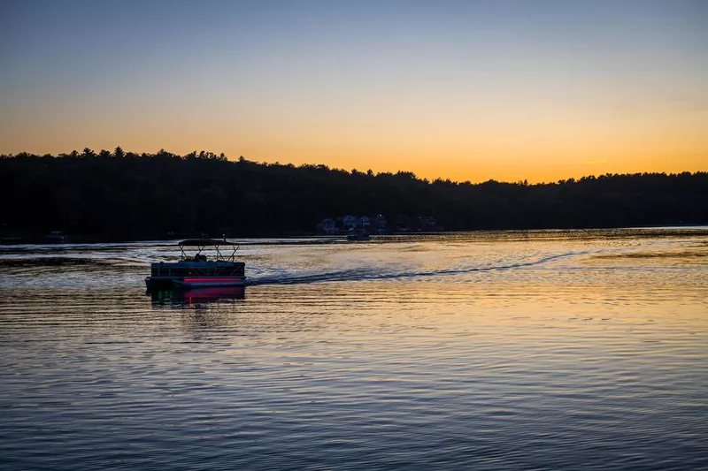 Pontoon on White Lake, New York