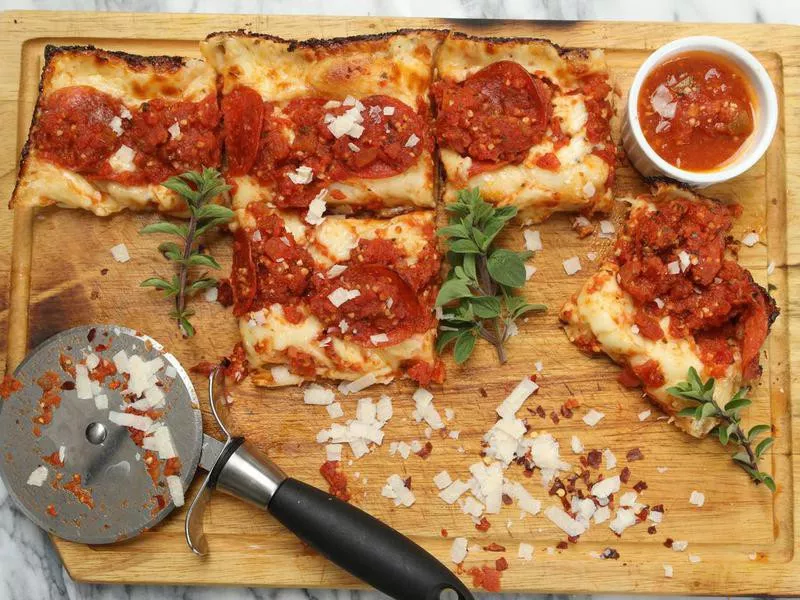 Detroit Style Pizza