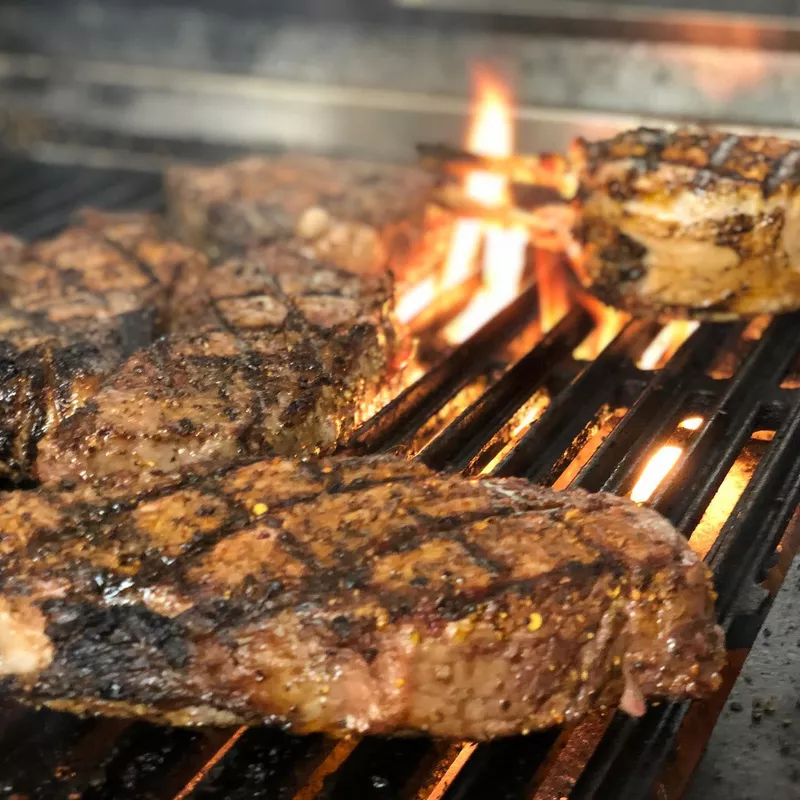 Grilled steak at Hamilton's Urban Steakhouse & Bourbon Bar