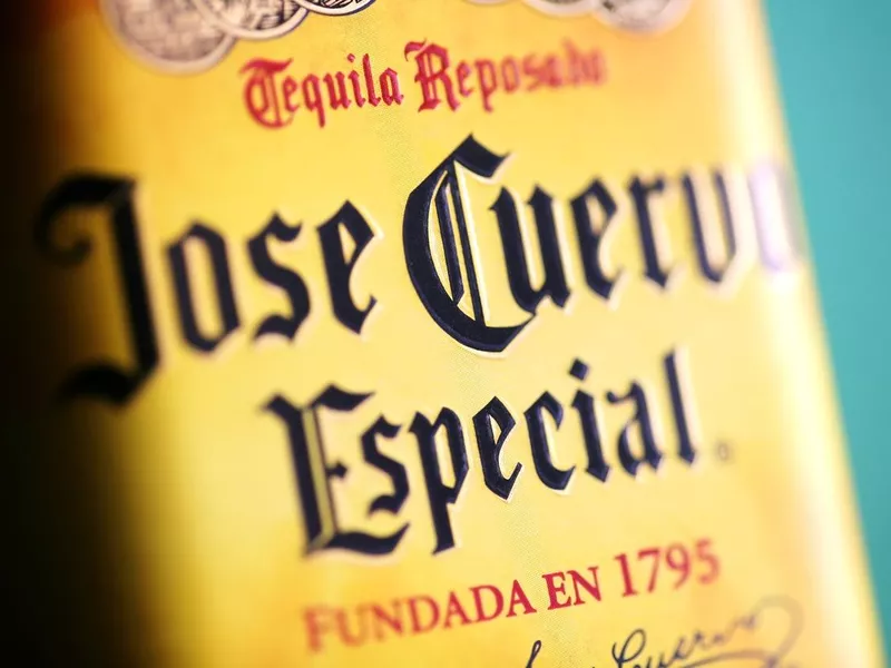 Jose Cuervo tequila bottle