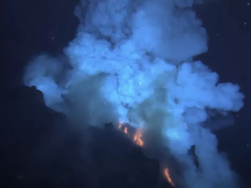 Underwater volcano