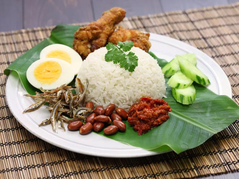 nasi lemak, malaysian cuisine