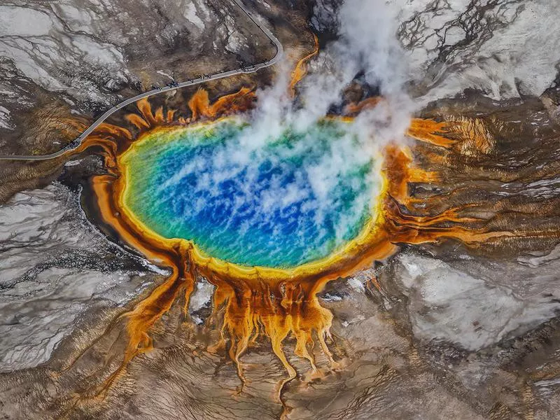 Grand Prismatic Spring in Yellowstone National Park, Wyoming