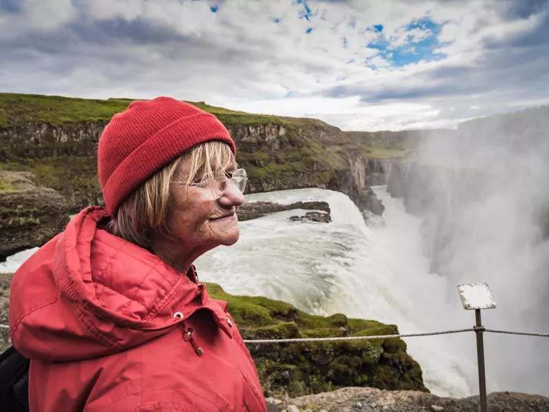 Iceland waterfall