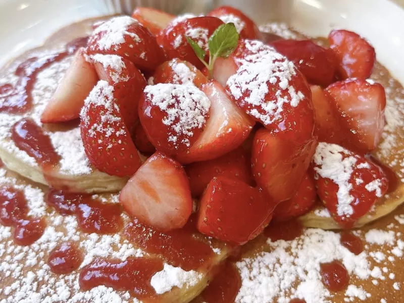 Original Pancake House strawberry pancakes