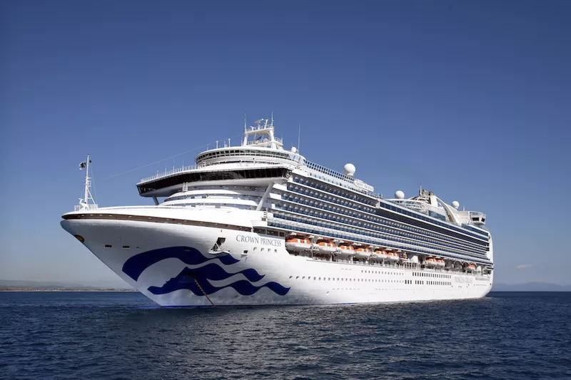 Princess Cruises ship sailing