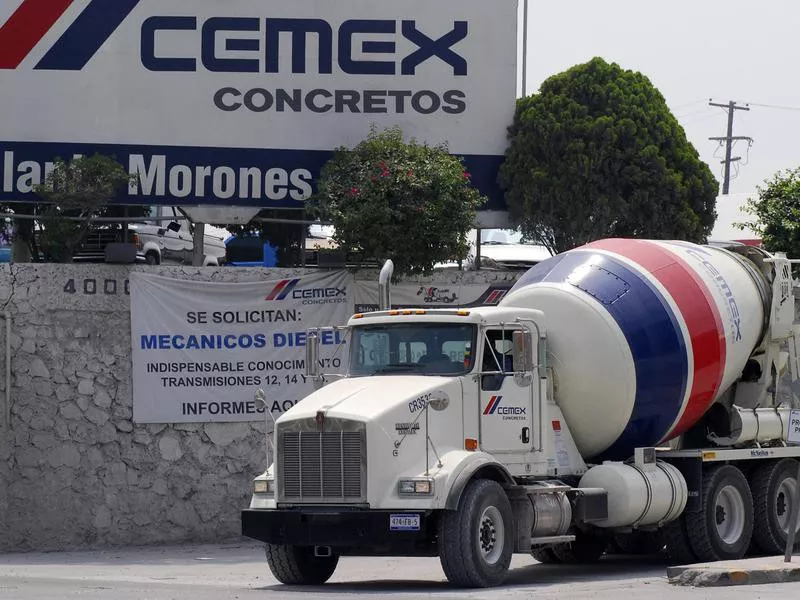 Cemex Truck and Sign