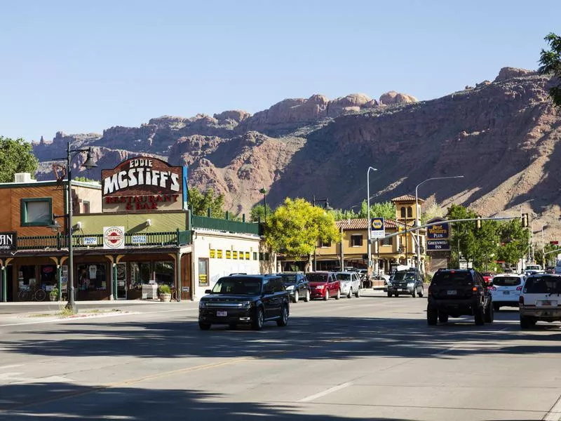 Moab town, Utah