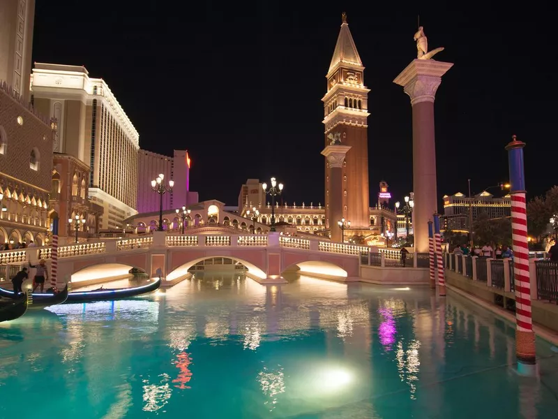 Grand Canal of The Venetian at Night