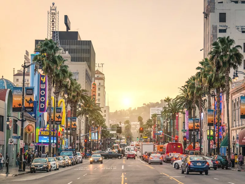 Walk of fame - Hollywood Boulevard in Los Angeles