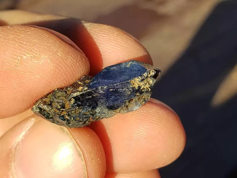 Benitoite gemstone