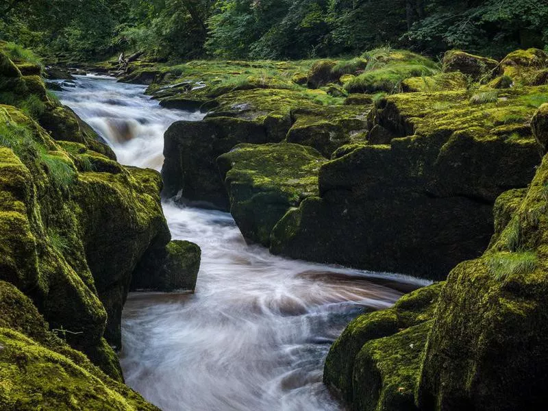 The Strid on River Wharfe