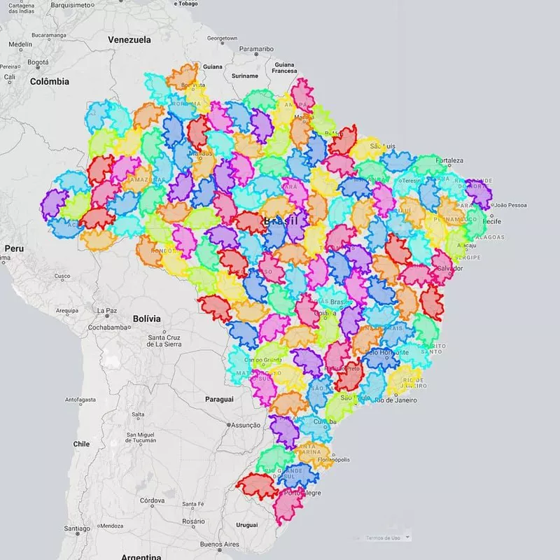 Switzerland vs. Brazil map