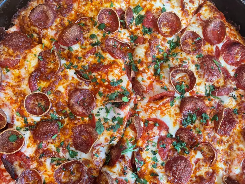 Old Chicago pepperoni pizza