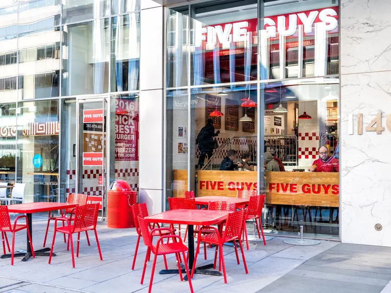 Five Guys restaurant in Washington DC