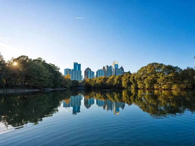 Atlanta Skyline from Piedmont Park