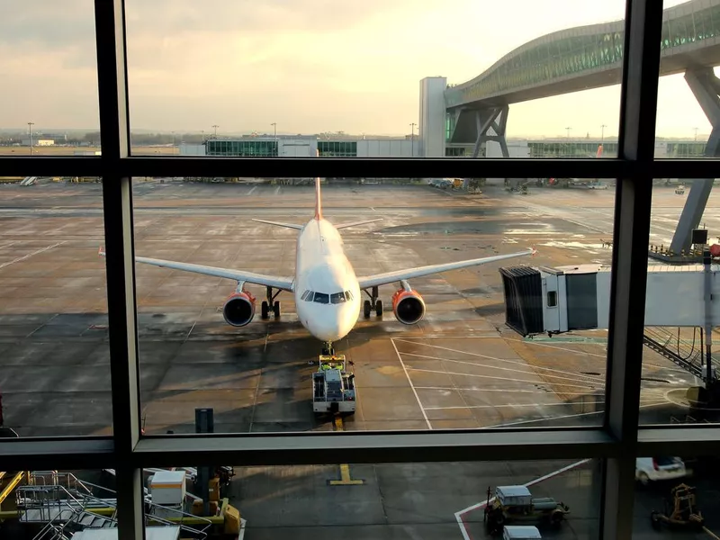 Passenger Airline Being Refuelled