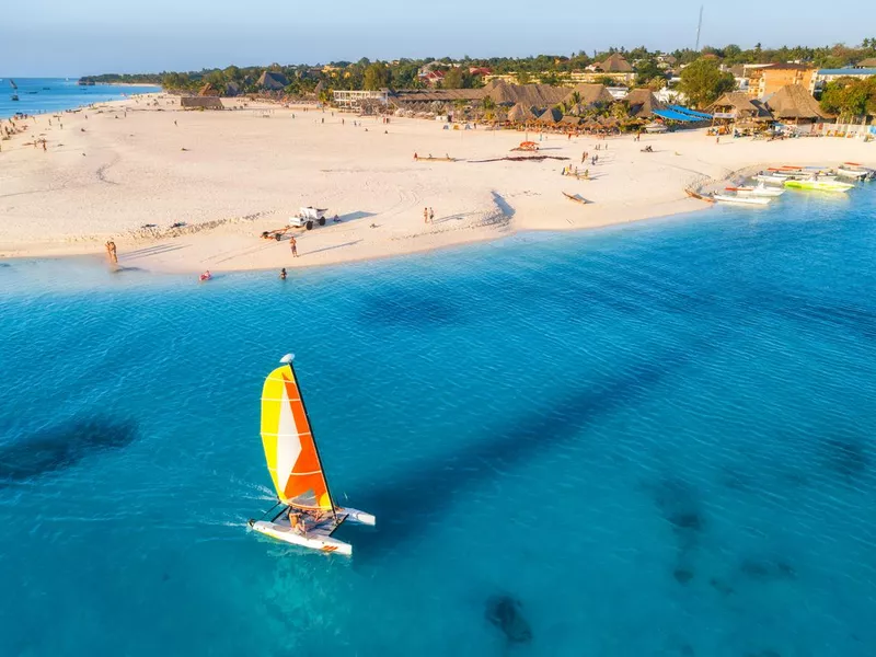 Sailboat in Zanzibar, Tanzania, Africa