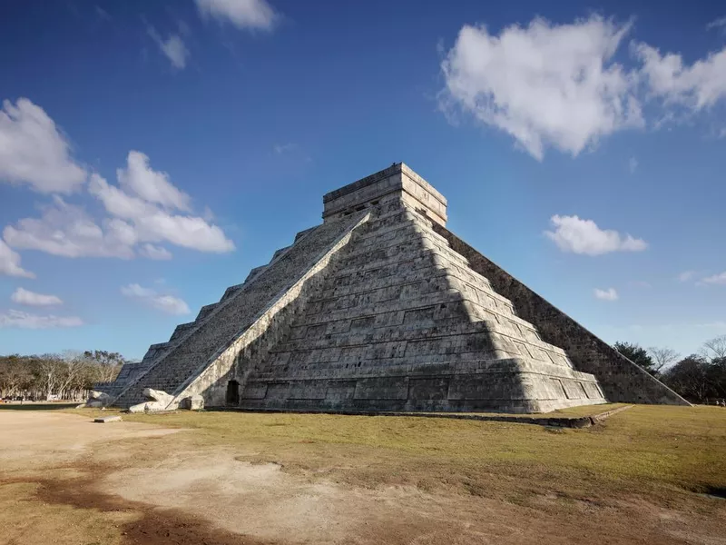 Spring Equinox at Chichen Itza pyramid