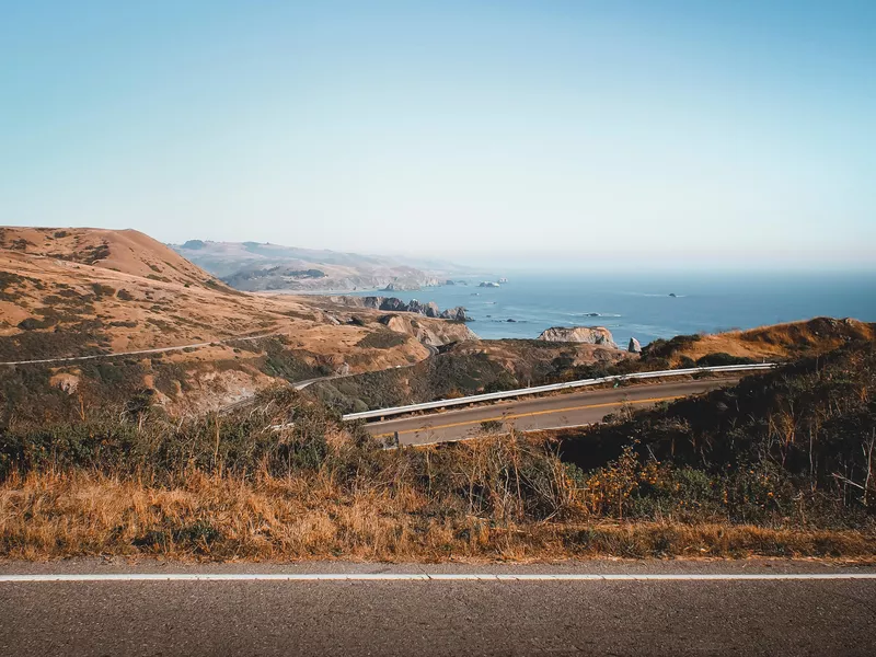 Big Sur road in California