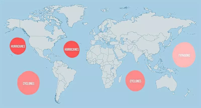 hurricane map