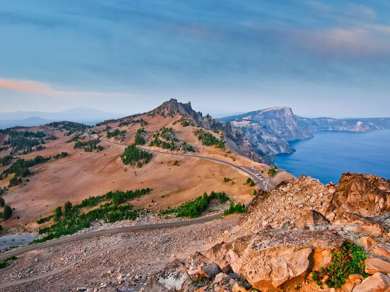 West Rim Drive at Crater Lake