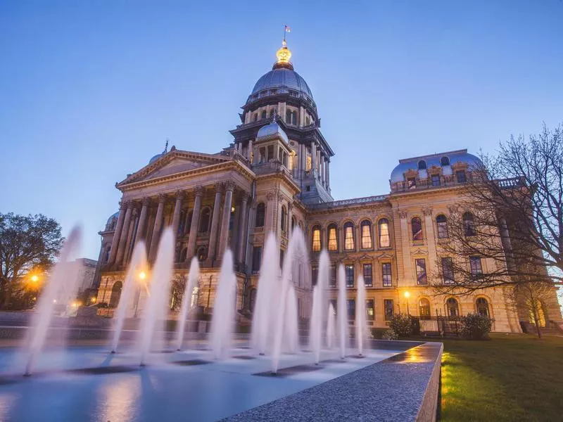 Illinois state capitol in springfield