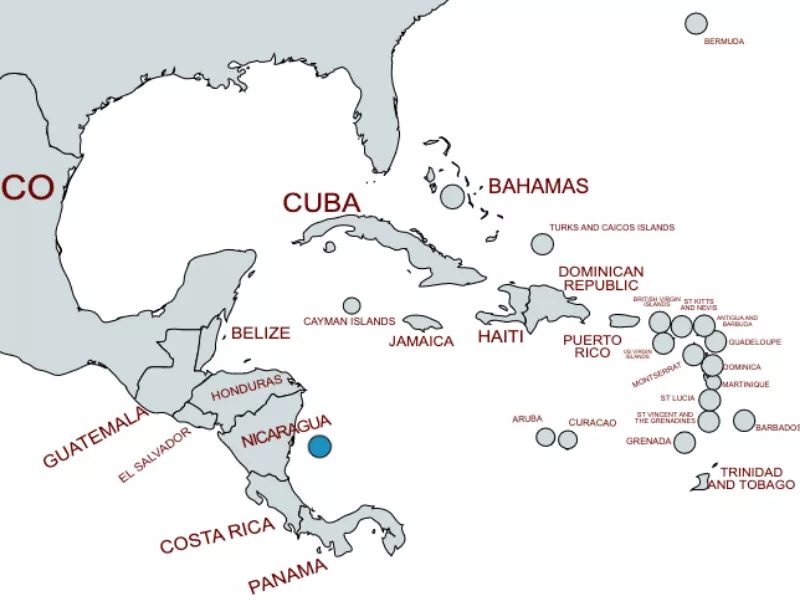 San Andres and Providencia map