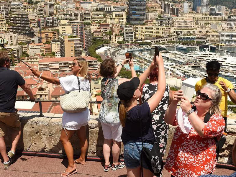 Tourists in Monaco