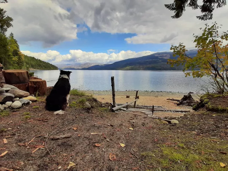 Camping at Adams Lake, Canada