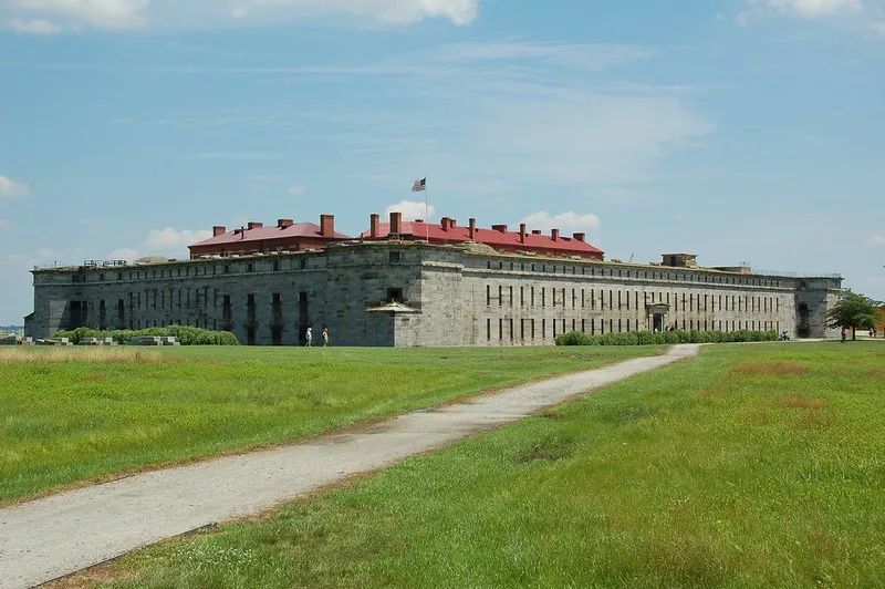 Facade of Fort Delaware