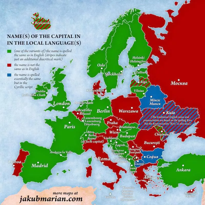 Capitals of Europe