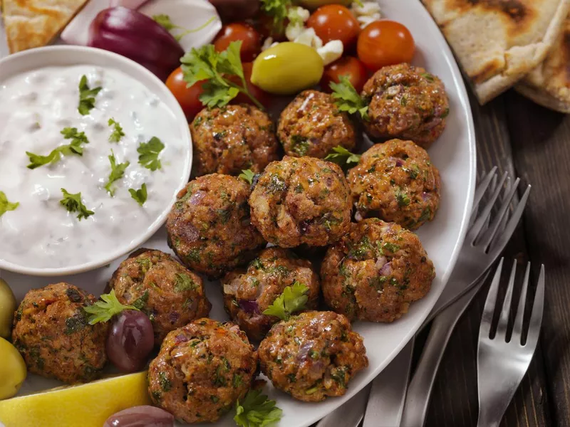 Greek Meatball Platter