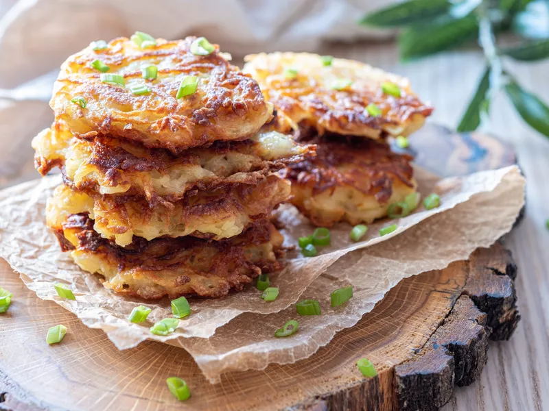 Draniki, potato fritters pancakes