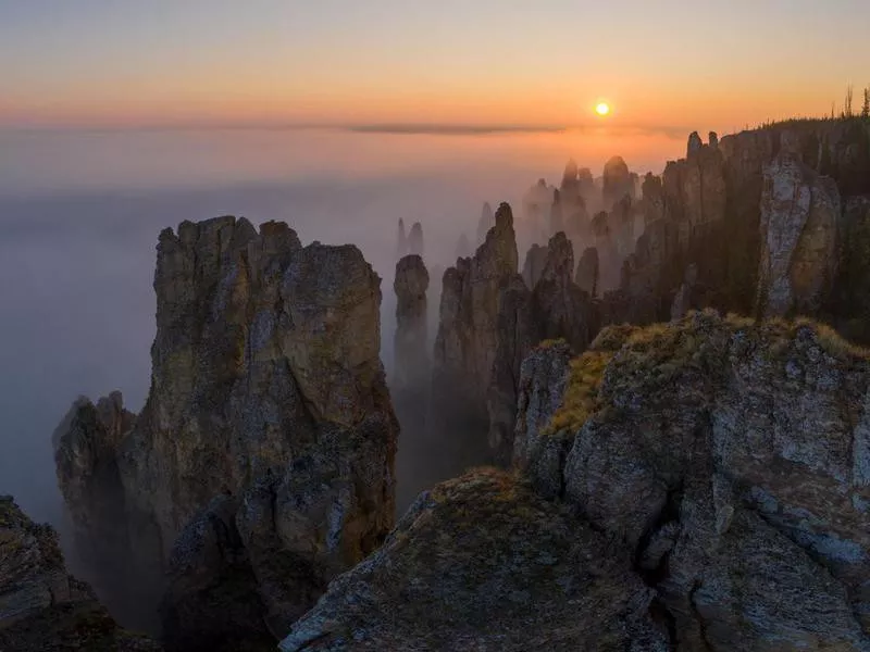 Si'ine Pillars in Russia