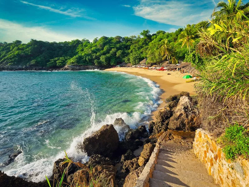 Carrizalillo Beach in Puerto Escondido, Mexico