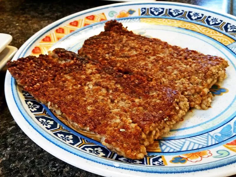 Fried goetta from Cincinnati