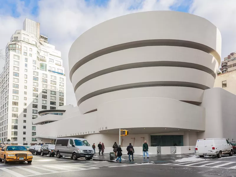 The Solomon R. Guggenheim Museum of modern and contemporary art.