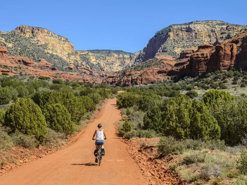 Riding in red rock country