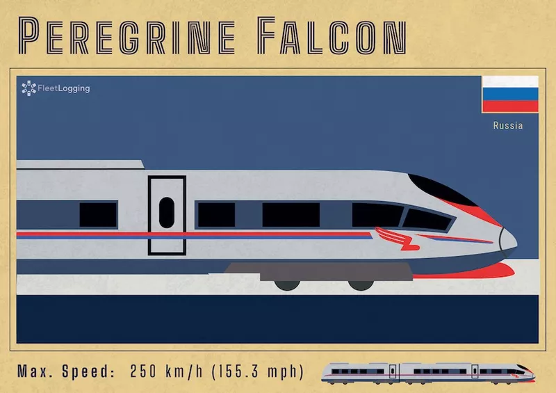 Peregrine Falcon train in Russia