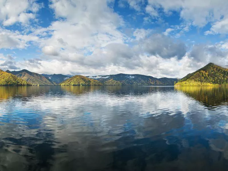 Yenisei River in Siberia, Russia