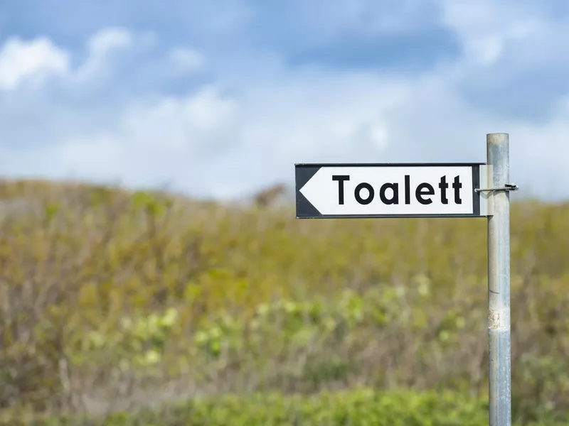 Swedish Toilet sign