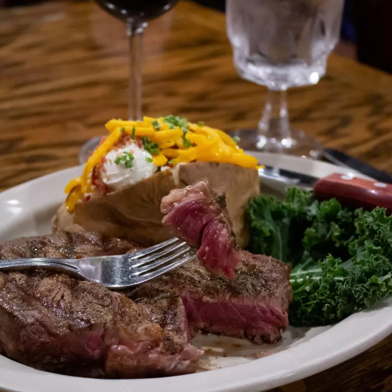 Steak dinner at Cattlemen's