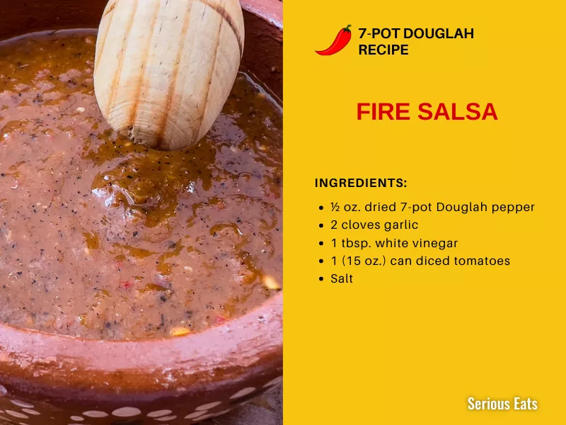 Fire salsa 7-pot Douglah recipe