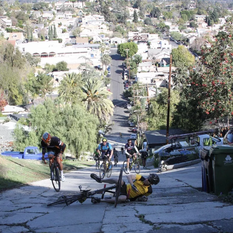 Wiping out on Eldred Street