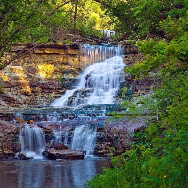 Kansas Chase Lake falls