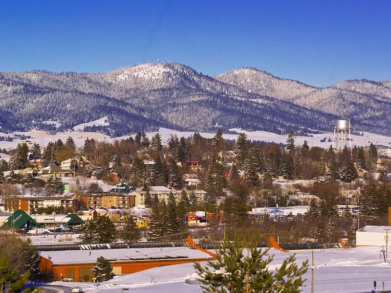 Moscow, Idaho in winter