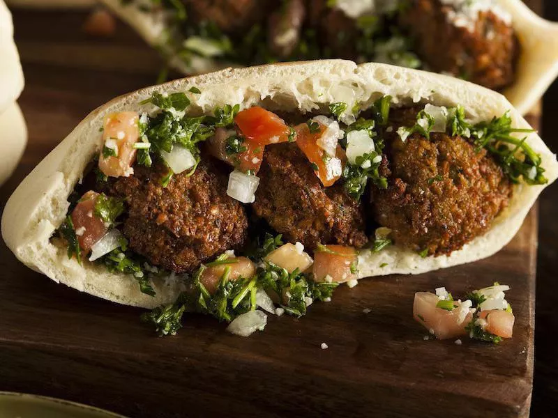 Falafel sandwich